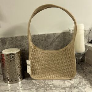 Neoprene woven purse. Perfect in-between size! Super comfy strap.